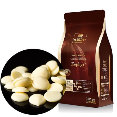 Шоколад белый Zephyr 34% CACAO BARRY, 100 гр